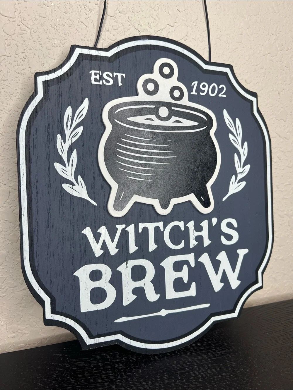 NEW Target Bullseyes Playground Wood Halloween Sign - Witch's Brew